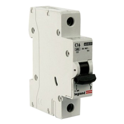 Автоматический выключатель Legrand DX3, 1 модуль, C класс, 1P, 16А, 10кА, (LEG.407670)