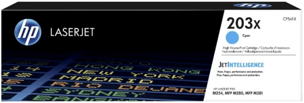 Картридж HP CF541X (№203X) Cyan