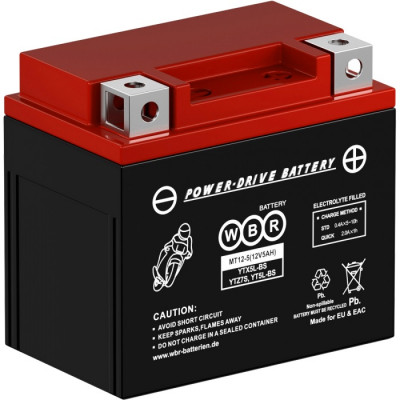 Аккумулятор для ИБП WBR MT, 105х70х113 мм (ВхШхГ),  необслуживаемый свинцово-кислотный,  12V/5 Ач, (MT12-5)