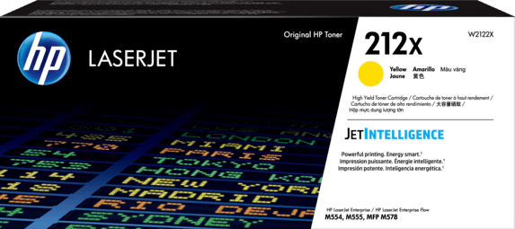 Картридж HP W2122X (№212X) Yellow