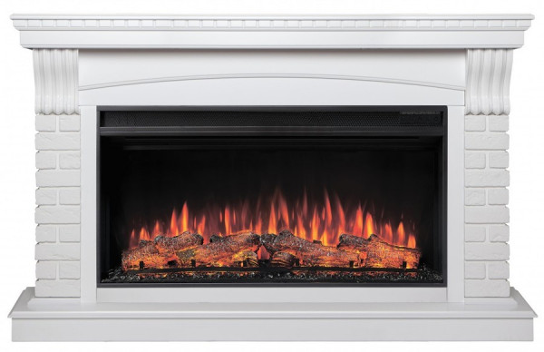 Линейный электрокамин Real-Flame Jazz 36 WT c очагом Joker 36