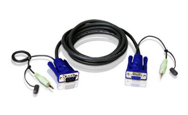 Шнур ввода/вывода Aten, HDB-15, 1.8 м, (2L-2402A)