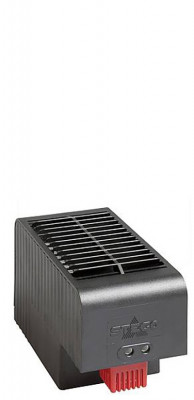 Нагреватель STEGO CSF 032, 66х88х152,5 мм (ВхШхГ), 1 000Вт, на DIN-рейку, для шкафов, 230V, чёрный, с осевым вентилятором 63 м³/ч и термостатом +15С