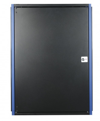 Шкаф телекоммуникационный настенный Datarex, 19", 18U, 757х600х600 мм (ВхШхГ), дверь: металл, боковая панель: сплошная съемная, разборный, цвет: чёрный