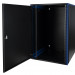 Шкаф телекоммуникационный настенный Datarex, 19", 18U, 757х600х600 мм (ВхШхГ), дверь: металл, боковая панель: сплошная съемная, разборный, цвет: чёрный