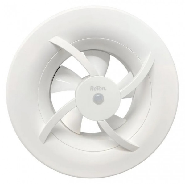 Вытяжка для ванной диаметр 100 мм ReTon Seven White