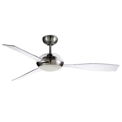 Вентилятор с подсветкой Leds-C4 SIROCCO SATIN NICKEL TRANSPAR (30-7657-81-EC)