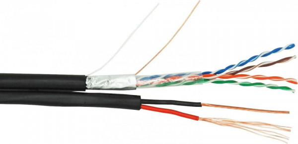 Кабельная бухта NETLAN EC-UF004-5E-PC050-PE-BK, 305м