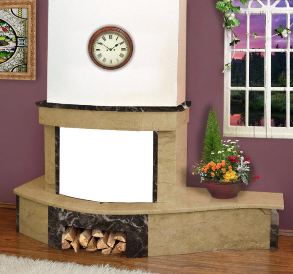 Угловая правая облицовка MadeIra Dominica Dark Giallo, Dark Chokolate М c800