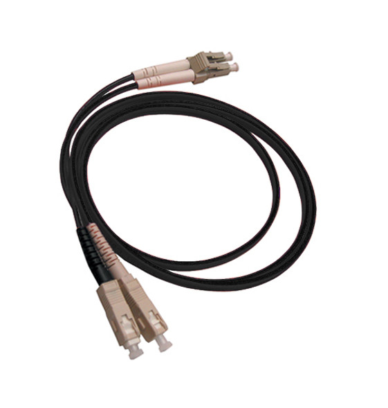 Коммутационный шнур оптический Hyperline, Duplex LC/SC, OM2 50/125, LSZH, Ø 2мм, 2м, цвет: чёрный, (FC-D2-50-LC/PR-SC/PR-H-2M-LSZH-BK)