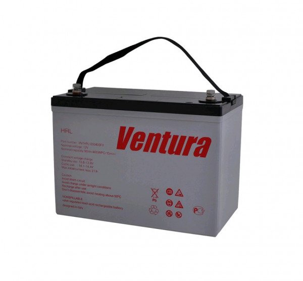 Аккумулятор для ИБП Ventura HRL, 240х170х482 мм (ВхШхГ),  необслуживаемый свинцово-кислотный,  12V/170 Ач, цвет: серый, (HRL 12680W)
