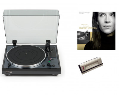 Комплект Thorens TD 102 A black + CLEANING VELVET + LP Margriet Sjoerdsma – A Tribute To Eva Cassidy