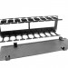Организатор коммутационных шнуров ЦМО, 19", 3HU, 132,5х482,6х124 мм (ВхШхГ), горизонтальный, с крышкой, для кабеля, цвет: чёрный