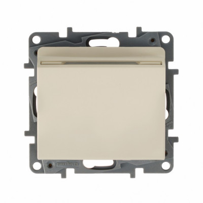 Выключатель Legrand Etika, под ключ-карту, с подсветкой, внутренняя, 75,8х75,8 мм (ВхШ), цвет: слоновая кость, с выдержкой времени (672393)