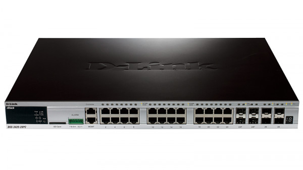 Коммутатор D-Link, DGS-3420-28PC