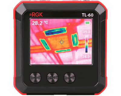 Тестер RGK, (TL-60 + поверка), тепловой, с дисплеем, питание: литий-ионная батарея, корпус: пластик, (778633)