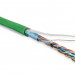 Кабель витая пара Hyperline, F/UTP, 4 пар., кат. 5е, проводник Ø 0,48мм, AWG26, LSZH (нг(A)-HF), 1м (бухта 100м), тип прокладки: внутри зданий, цвет: зелёный