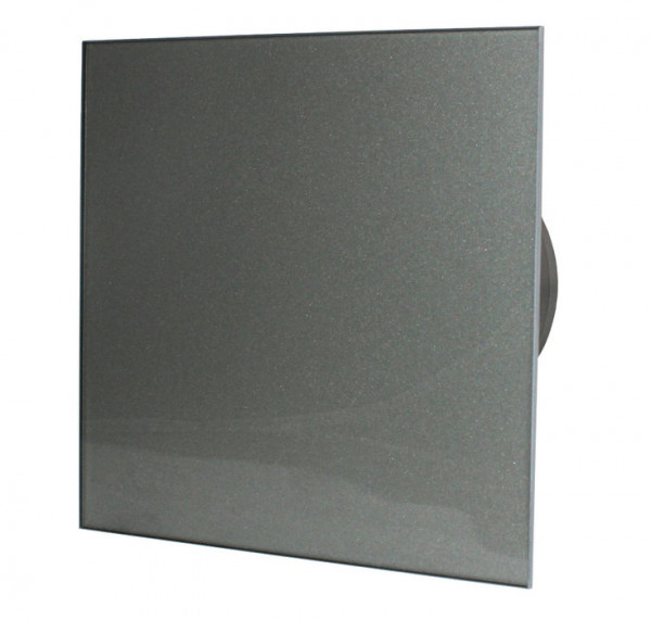 Вытяжка для ванной диаметр 100 мм Mmotors ММ-Р 06 стекло прямое 105 м3/ч 14 Вт обратный клапан/темно серый