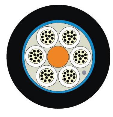 Кабель волоконно-оптический Siemon LightSystem Central Tube,  48хОВ, OM1 62,5/125, LSZH, Ø 10,8мм, универсальный, водоблокирующие ленты, цвет: чёрный