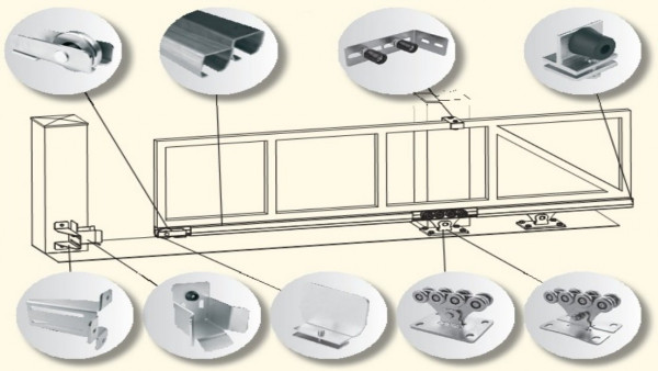 Комплект для откатных ворот массой до 350 кг CAME S-350 KIT Комплект для откатных ворот массой до 350 кг COMBO CLASSICO
