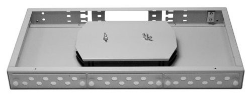 Оптический бокс Hyperline FO-19R-1U-3xSLT-W140H42-24UN-GY