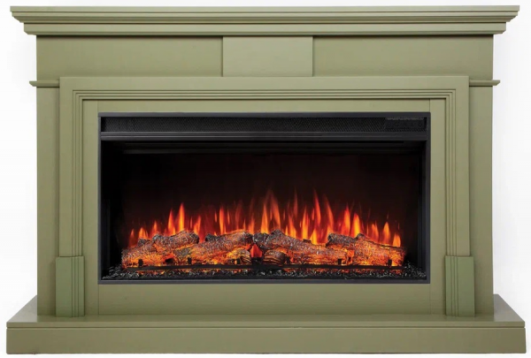 Линейный электрокамин Real-Flame Marco 36 GN-P015 c очагом Joker 36