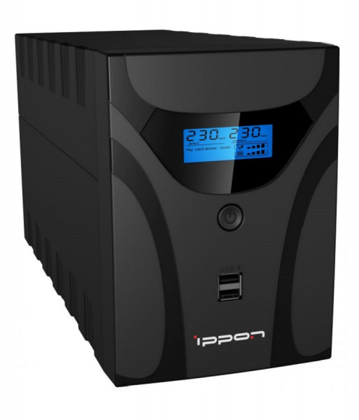ИБП IPPON Smart Power Pro II Euro, 1200ВА, usb кабель в комплекте, линейно-интерактивный, напольный, 139х364х195 (ШхГхВ), 220V,  однофазный, (1029740)