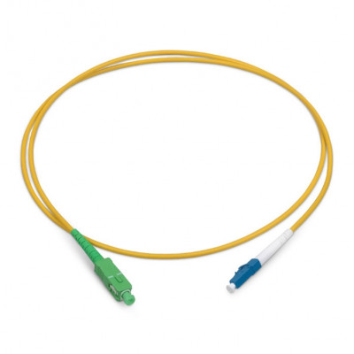 Коммутационный шнур оптический BNH Tight Buffer, Simplex LC/SC (APC), OS2 9/125, LSZH, Ø 3мм, 20м, цвет: жёлтый, (B660.1-LC-SCA-9-20-LSZH)