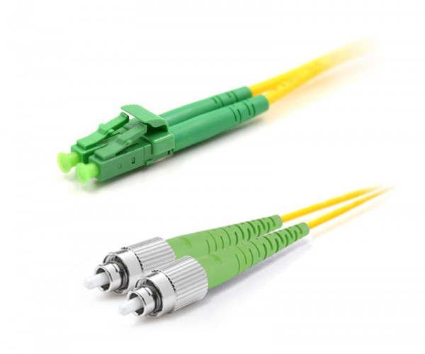 Коммутационный шнур оптический Hyperline, Duplex ST/LC (APC), OS2 9/125, LSZH, Ø 2мм, 10м, цвет: жёлтый, (FC-D2-9-LC/AR-ST/AR-H-10M-LSZH-YL)