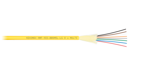 Кабель волоконно-оптический одномодовый NMF-9IS-008A1C-YL
