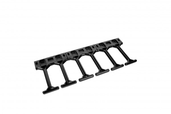 Организатор коммутационных шнуров ЦМО, 19", 6HU, 265,9х26х108,2 мм (ВхШхГ), вертикальный, для кабеля, цвет: чёрный