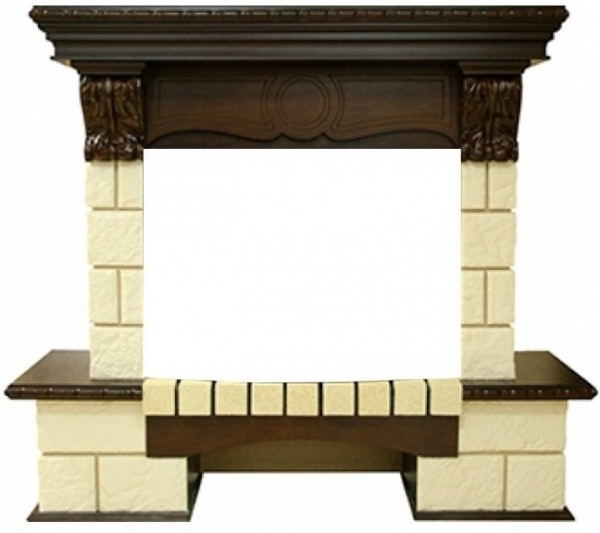 Широкий портал Royal Flame Pierre Luxe шампань под очаг Dioramic 25 FX