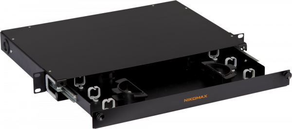 Кабельный органайзер NIKOMAX NMC-OKFP-SL-1U-BK