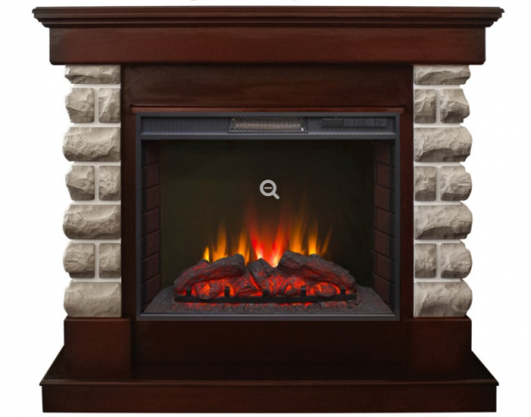 Электрокамин с широким очагом 2D Real-Flame Arizona 25,5 с очагом Sparta 25,5 LED