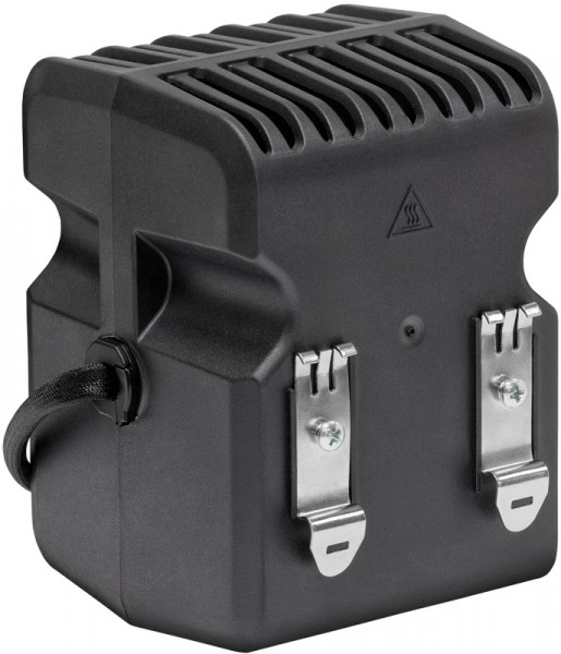 Нагреватель SILART SNV, 126х99х93 мм (ВхШхГ), 600Вт, на DIN-рейку, для шкафов, 230V, чёрный, с вентилятором