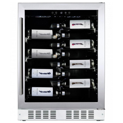 Встраиваемый винный шкаф 22-50 бутылок Dunavox DAU-40.138SS