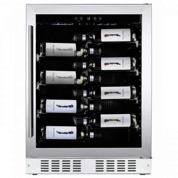 Встраиваемый винный шкаф 22-50 бутылок Dunavox DAU-40.138SS