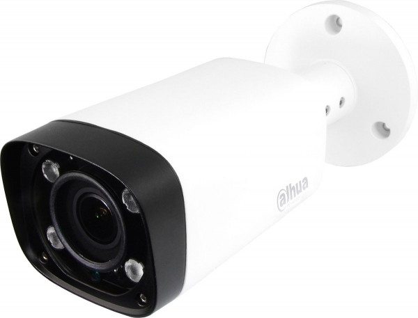 Видеокамера HDCVI Dahua, bullet-камера, помещ./улица, 2,4Мп, 1/2,8’, 1984х1121, 25к/с, ИК, цв:0,05лк, об-в:2,7мм, DH-HAC-HFW2220RP-Z-IRE6