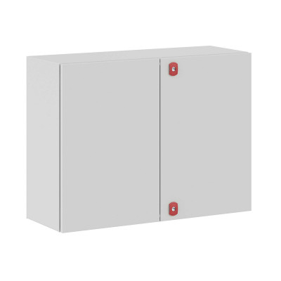 Шкаф электротехнический настенный DKC ST, IP55, 600х800х300 мм (ВхШхГ), дверь: двойная распашная, металл, корпус: сталь листовая, цвет: серый, с монтажной панелью, (R5ST0683)