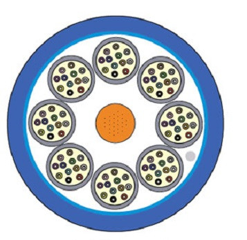 Кабель волоконно-оптический Siemon LightSystem Tight Buffer,  48хОВ, OM1 62,5/125, LSZH, Ø 15мм, универсальный, небронированный, цвет: синий