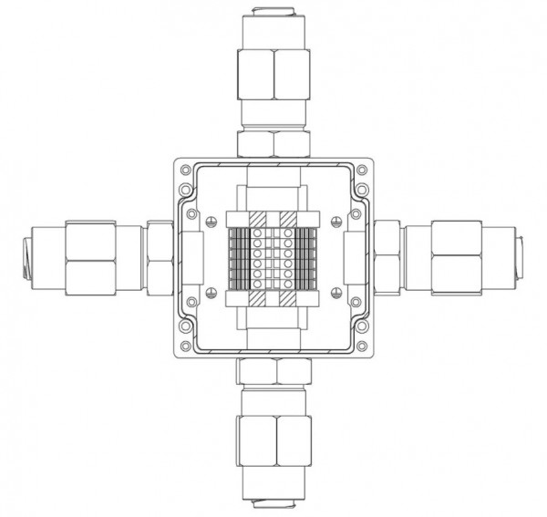 Коробка коммутационная взрывозащищенная КВМК 607