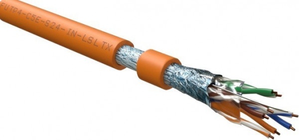 Бухта Hyperline FUTP4-C5E-S24-IN-LSLTX-OR-305, 305м