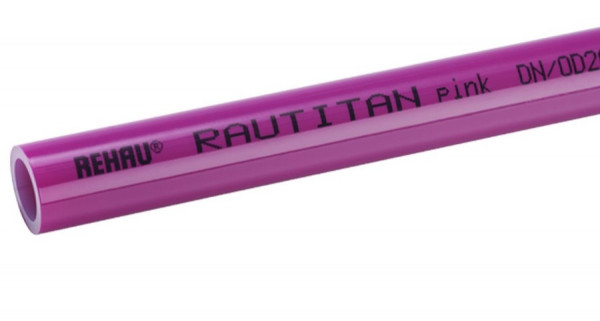 Диаметр трубы 32 мм РЕХАУ  PINK 32х4.4 мм бухта 50 м