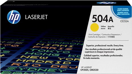 Картридж HP CE252A (№504A) Yellow