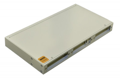 Бокс оптический Hyperline FO-19R, 1HU, портов: 24 SC, duplex LC, ST, FC  невыдвижная, прямая, цвет: серый