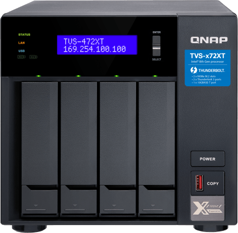 Сетевое хранилище (NAS) QNAP TVS-472XT-PT-4G