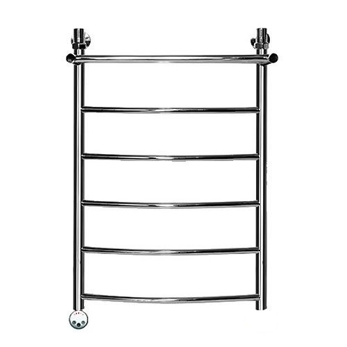 Электрический полотенцесушитель Ника ЛД/ВП Электрическая Лесенка Дуга/Верхняя Полка 80х50 -6 лев