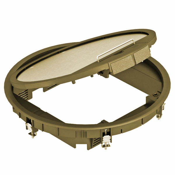 Люк напольный BETTERMANN GESR9, пластик, с ручкой, 66х324 мм (ВхШ), модулей: 12, в фальш-пол, цвет: бежевый