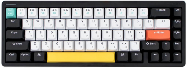 Клавиатура NuPhy Halo 65 Wireless (Baby Kangaroo Switch) RGB Black