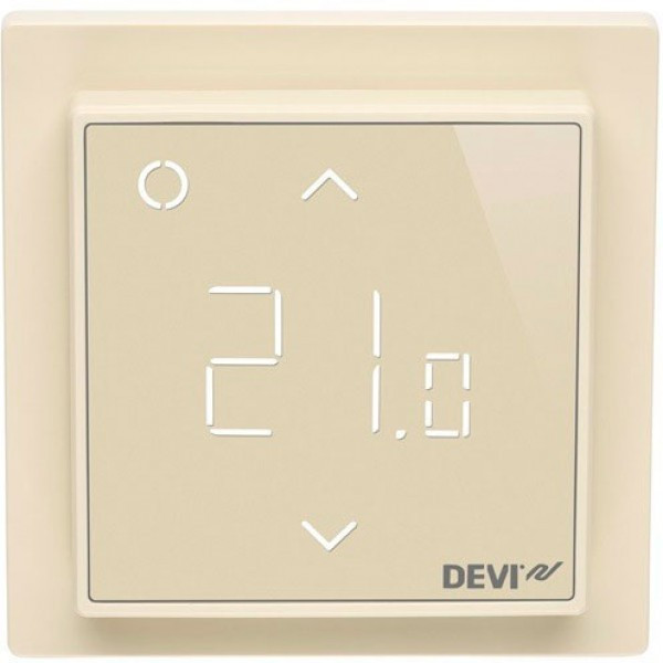 Терморегулятор для теплого пола ДЕВИ DEVIreg Smart Wi-Fi, бежевый